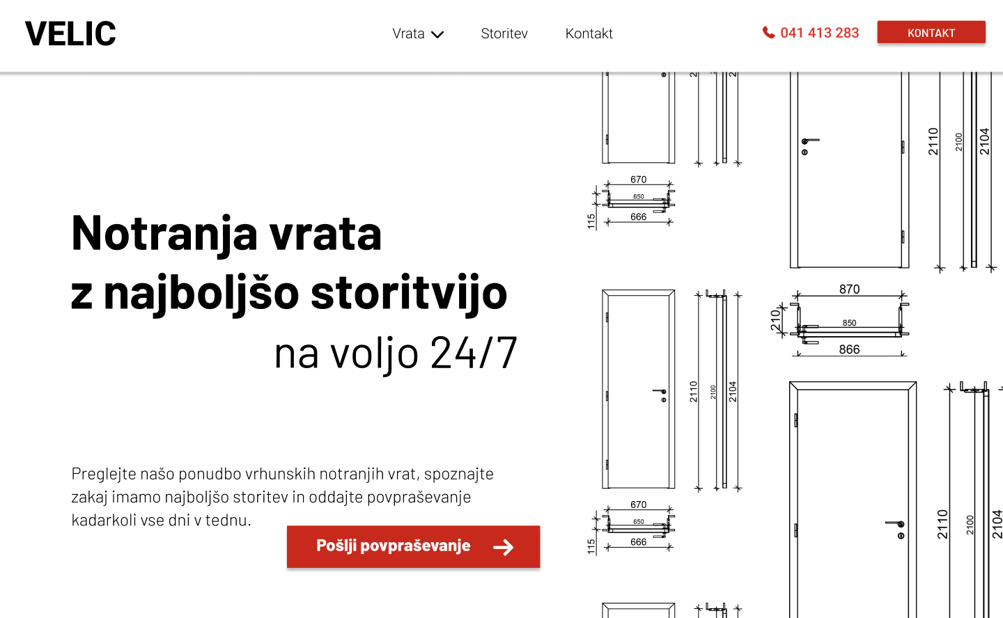 VELIC Website screenshot 1